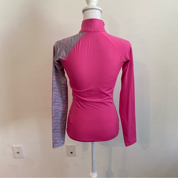 Nike Women’s Running Pullover 1/4 Zip Dri-Fit Combat Pro Pink Size XS - Picture 7 of 9